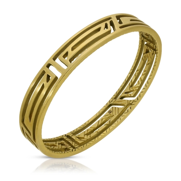 House Of Harlow 1960 Hera Bangle Oxidized Brss Copper Tone Original Pouch New - Picture 2 of 4